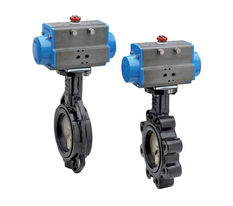 Pneumatically Actuated Wafer and Lugged Butterfly Valves