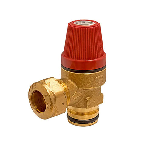 Altecnic / Caleffi Pressure Relief Valve with Circlip Connection 8 Bar - F0000483