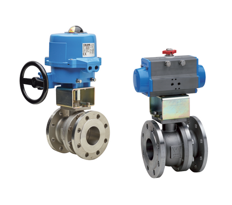 Electrically and Pneumatically Actuated Ball Valves, Full Bore, Split Body Type